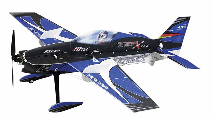 slowflyer - Multiplex BK Slick X360 4D Indoor Edition blau 3D Flyer