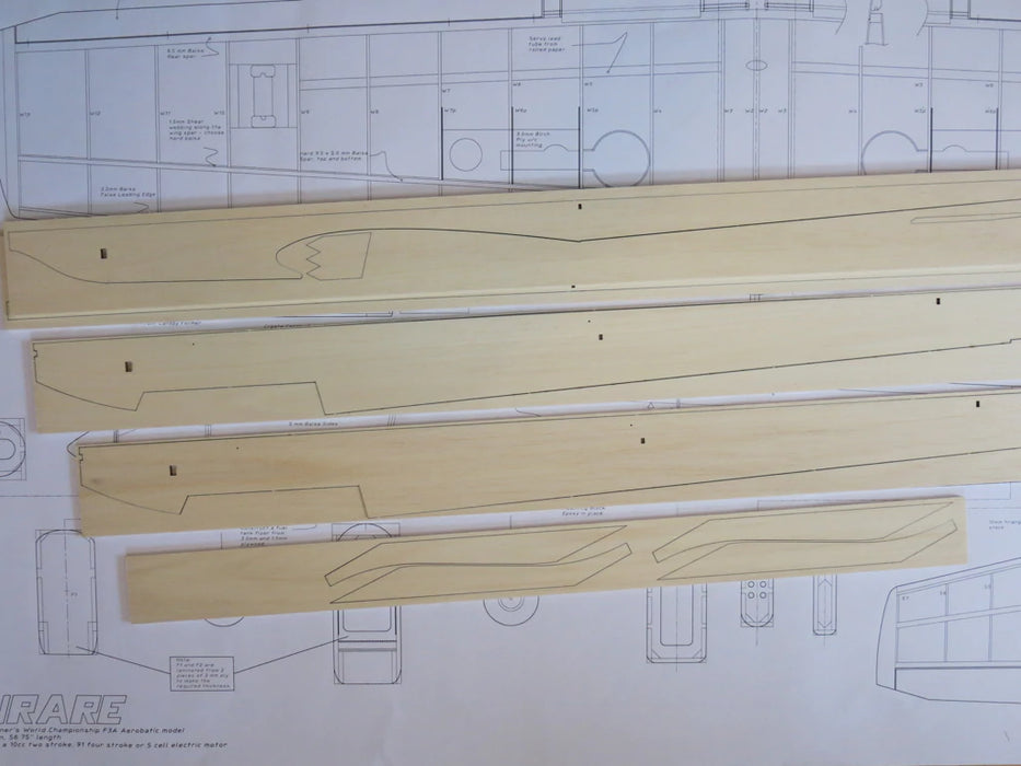 slowflyer - Hangaronekits Curare 64" Balsa Modelle 