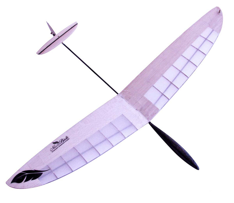 slowflyer - Microbirds Feather² Squared Micro F3K UltraLight DLG Segelflugzeug 