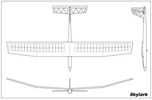 slowflyer - Hangaronekits Skylark 78" Glider Segelflugzeug 